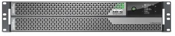 APC Smart-UPS Ultra On-Line, 5000 VA, ličio jonų, stovas/bokštas 2U, 230 V, laidinis 3 laidų išėjimas, tinklo plokštė, ilgesnis veikimo laikas, su bėgelio komplektu, dviguba konversija (internetinė), 5 kVA, 5000 W, sinusinis, 180 V, 275 V