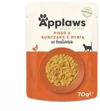 APPLAWS vištienos krūtinėlė su moliūgu sultinyje - šlapias kačių ėdalas - 70 g