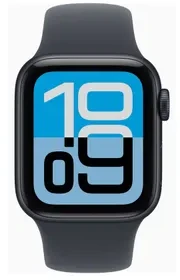 Išmanusis laikrodis „Apple Watch SE 3 GPS“, 40 mm, aliuminio korpusas su vidurnakčio spalvos sportiniu dirželiu – M/L