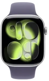 Išmanusis laikrodis Apple Watch series 11 gps+cellular koperta 46 mm su aliuminio sidabro spalvos, dirželis sportowy w kolorze mlecznego fioletu - dydis m/l