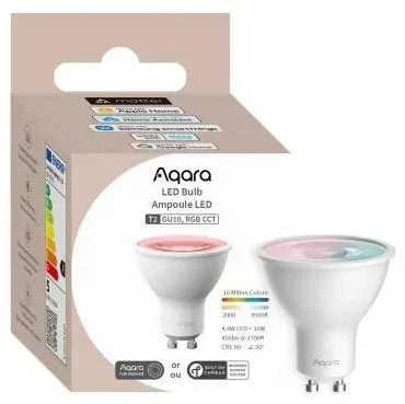 Aqara LED lemputė T2 RGB CCT GU10 | Żarówka LED | Sriegis, Zigbee, Bluetooth, 450lm, 4.9W