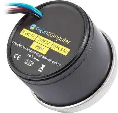 „Aqua Computer D5“ siurblys su PWM įėjimu ir tachometro signalu