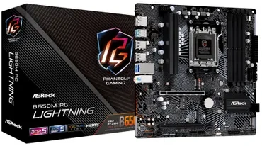 Pagrindinė plokštė Asrock B650M PG Lightning AMD B650 Lizdas AM5 micro ATX