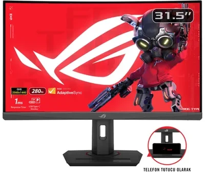 Monitorius ASUS ROG Strix XG32WCMS, 31.5", 2560 x 1440, 280 Hz, VA, 1ms