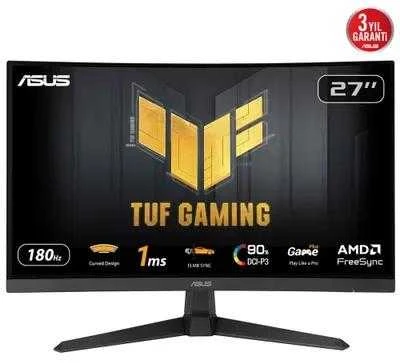 Monitorius Asus TUF Gaming VG27VQ3B | 27 " | IPS | 16:9 | 180 Hz | 1 ms | 1920 x 1080 pikselių | 250 cd/m² | HDMI jungtys quantity 2