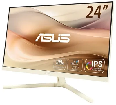 ASUS VU249CFE-M kompiuterio monitorius 60,5 cm (23,8") 1920 x 1080 px „Full HD“ Auksinis