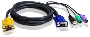 ATEN 2L-5302U ATEN KVM kabelis (HD15-SVGA, USB, USB, garsas) – 1,8 m