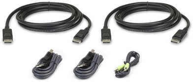 Aten KVM dvigubo ekrano, DisplayPort 1.2, USB ir SP kabelis (2L-7D02UDPX5)