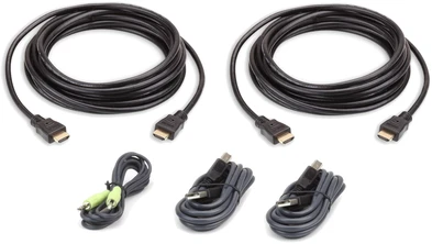 SECOMP ATEN 2L-7D03U KVM kabelis DVI USB garsas 3,0 m 118 colių