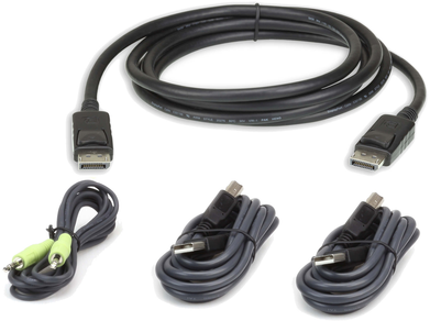 Kabelis Aten DisplayPort 1.2 USB 3 m (2L-7D03UDPX4)
