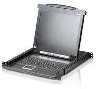 Aten | 8 prievadų PS/2-USB VGA 17" LCD KVM jungiklis su Daisy-Chain prievadu ir USB periferiniu palaikymu | CL5708M