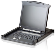 Aten | 16 prievadų PS/2-USB VGA 17 colių LCD KVM per IP komutatorius su grandinės jungtimi ir USB periferinių įrenginių palaikymu | CL5716IM