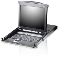 ATEN CL5716N-ATA-AG ATEN KVM 16 prievadų LCD 19 + klaviatūra + jutiklinė plokštė USB-PS/2