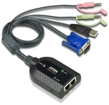 Jungiklis Aten ATEN KA7178 KVM adapteris, CPU modulis, VGA, USB, garsas, virtuali medija, dviguba išvestis