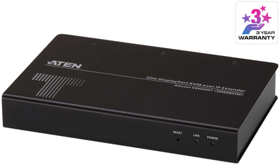 Przełącznik Aten ATEN KE9900ST Slim DisplayPort Single Ekranas KVM per IP siųstuvas
