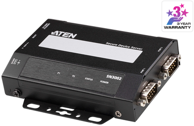 Aten ATEN SN3002 2 prievadų RS-232 saugus įrenginių serveris