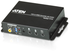 Adapteris AV Aten HDMI - D-Sub (VGA) juoda (VC182-AT-G)