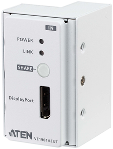 Aten ATEN VE1901AEUT AV signalo perdavimo sistema DisplayPort HDBaseT Lite siųstuvas su PoH sieniniu skydeliu