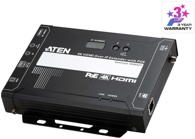 Aten | 4K HDMI per IP siųstuvas su PoE | VE8952T