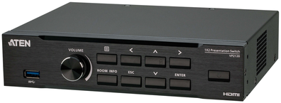Aten AV signalo perdavimo sistema. Sklandus pristatymų komutatorius VP2120 su Quad View funkcija.