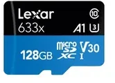 Atminties kortelė Lexar | Didelio našumo 633x | UHS-I | 128 GB | micro SDXC