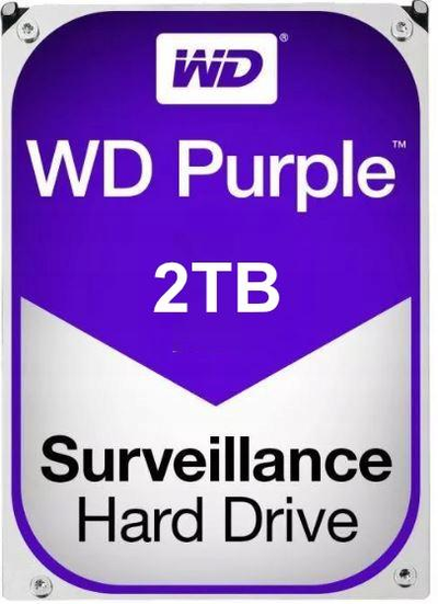 Western Digital Surveillance Hard Drive Violetinė WD22PURZ 5400 RPM, 2000 GB