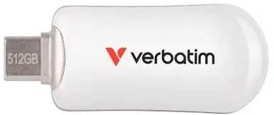 Atmintukas „Verbatim Plectra 512GB USB-C“, baltas, 30231