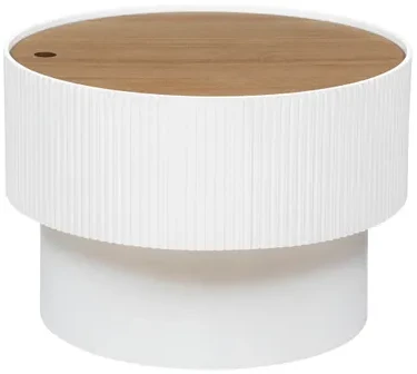 ATMOSPHERA Kavos staliukas baltas, 55 cm x 55 cm x 38 cm