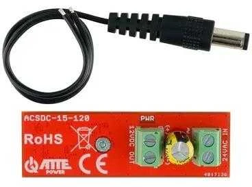 Atte ACSDC-15-120 Žemyn keitiklis 24VAC/12VDC