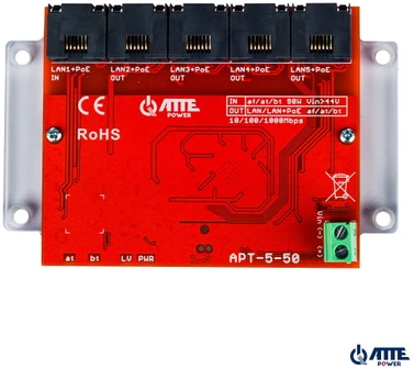 Šakotuvas AT3 SWITCH‘AS POE / EXTENDER APT-5-50 5 PRIEVADŲ ATTE