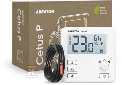 AURATON Cetus P (AURATON 3013P su laidiniu jutikliu - 2,5 m) neprogramuojamas laidinis termostatas