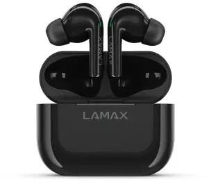 Ausinės Lamax Clips1 ANC Laisvų rankų įranga Bevielis Įkišamos į ausį Skambučiai / muzika C tipo USB Bluetooth Juoda