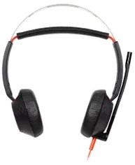 Hewlett Packard (HP) Poly Blackwire 5220 Stereo Laidinės ausinės, USB-C, 3.5mm, USB-C/A Adapteris (Bulk), Juoda (8X231AA/8X