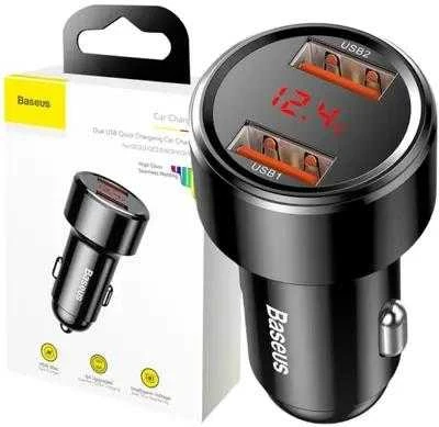 AUTOMOBILINIS ĮKROVIKLIS Baseus Magic CCMLC20A-01 45W 6A 2x USB-A QC 3.0
