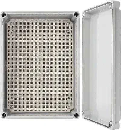 AWB281913 ABS korpusas 280x190x130, atsparus vandeniui su plastikiniais varžtais ir montavimo plokšte Pulsar