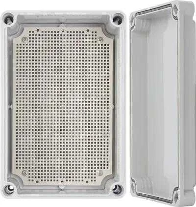 AWB382813 ABS korpusas 380x280x130, atsparus vandeniui su plastikiniais varžtais ir montavimo plokšte Pulsar