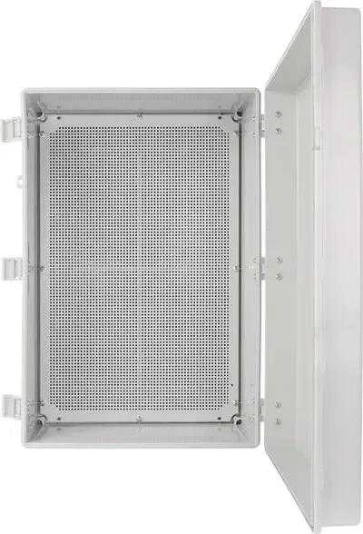 AWB604022 ABS korpusas 600x400x220, atsparus vandeniui su vyriais ir montavimo plokšte Pulsar