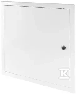 AWENTA Plastikinės revizinės durelės baltos su užraktu 450 x 450mm (DT17Z)