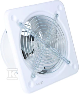 AWENTA ašinis ventiliatorius fi 200 26,5W IP44 baltas (WO200)