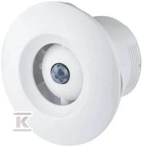 AWENTA Lubos vonios ventiliatorius Orbit fi100 88m3 / h 13W 230V su judesio jutiklis ir laikmatis balta AVENTA WXO100R