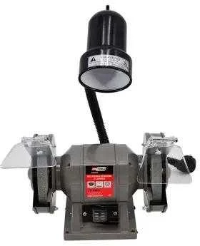 AW-Tools AWTOOLS šlifuoklis STOŁOWA 125mm / 150W Z LAMPKĄ