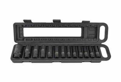 AW-Tools Smūginių galvučių rinkinys AWTools AW38690BL; 1/2''; 10-32 mm; 13 vnt.