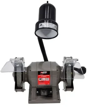 AW-Tools AWTOOLS šlifuoklis STOŁOWA 150mm / 300W Z LAMPKĄ