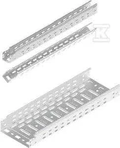Baks Perforuotas kanalas su KLIK sistema KFL100H60/3 (0.7 mm)