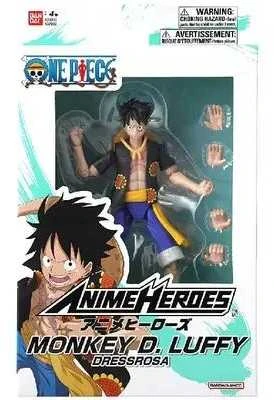 Bandai ANIME HEROES One Piece figūrėlė su priedais, 16 cm - Monkey D. Luffy (Dressrosa Version)