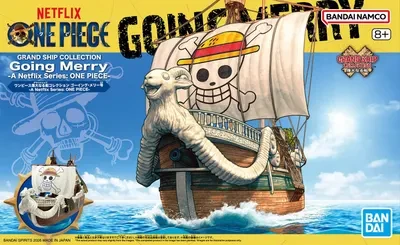 Bandai One Piece laivo Going Merry surenkamas modelis Netflix serija 69904