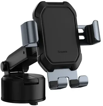 Gravity automobilinis laikiklis Baseus Tank telefonui su siurbtuku - Juodas