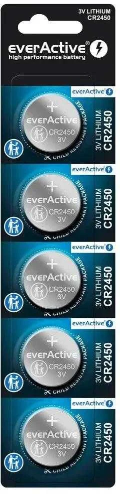 CR2450 everActive baterijų komplektas pakuotėje