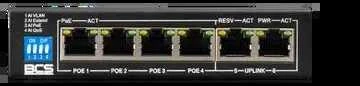Šakotuvas SWITCH POE BCS-B-SP0402 4 PRIEVADŲ BCS BASIC