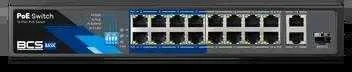 Šakotuvas SWITCH POE BCS-B-SP1602G-1SFP 16 PRIEVADŲ SFP BCS BASIC